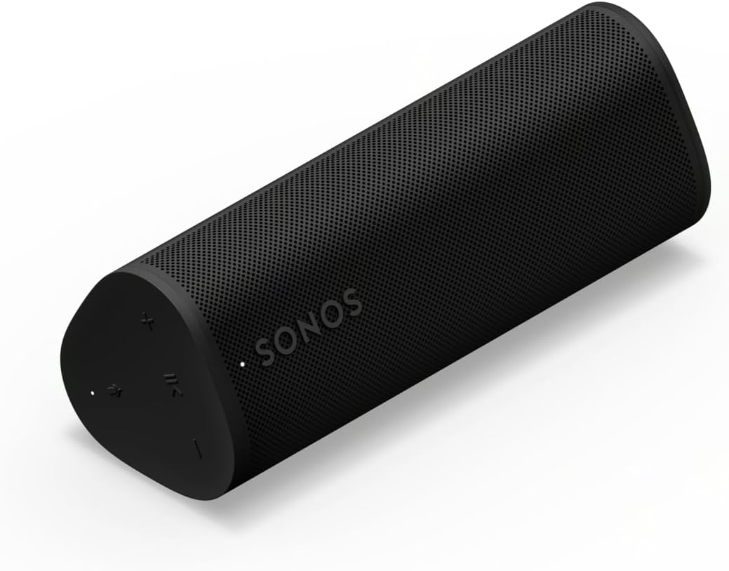 Sonos Roam 2 | Lightweight Portable Waterpoof Speaker with Bluetooth, WiFi, 10 hour battery life and Voice Control for Home and Outdoor Use - Black-2