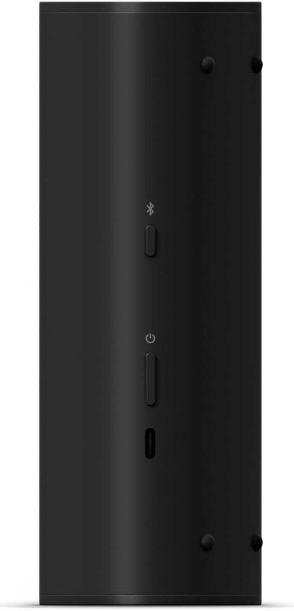 Sonos Roam 2 | Lightweight Portable Waterpoof Speaker with Bluetooth, WiFi, 10 hour battery life and Voice Control for Home and Outdoor Use - Black-3