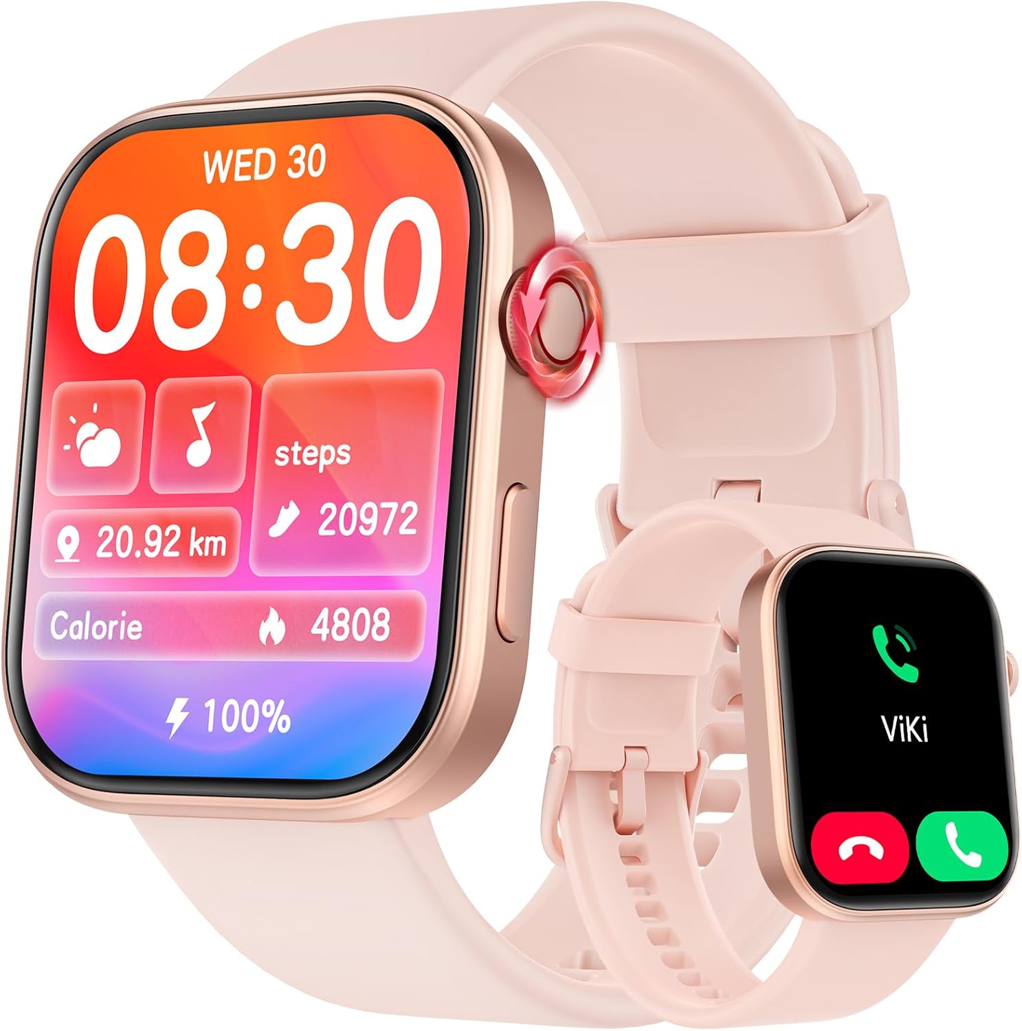 Tensky Smart Watch for Women - 1.99" AMOLED Smartwatch with Bluetooth Call & AI Voice, 24/7 Health Monitoring, Fitness Watch with 100 Sport Modes, 3ATM Waterproof, 12-Day Battery Life for iOS&Android-0