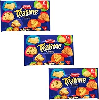 Assorted Traditional British Biscuit Selection Bundle - with Crawfords Classic Teatime Variety Pack (Set of 3 x 275g)