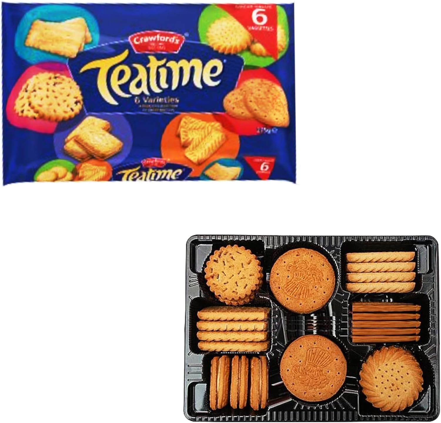 Assorted Traditional British Biscuit Selection Bundle - with Crawfords Classic Teatime Variety Pack (Set of 3 x 275g)-2