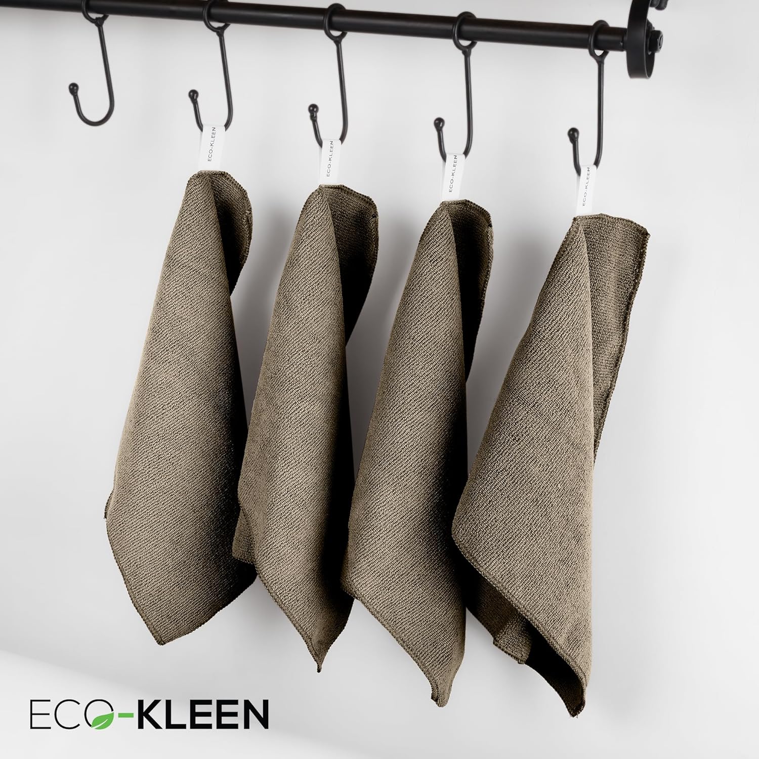 ECO-KLEEN Microfibre Cloth, Pack of 12, Multipurpose, Reusable Cleaning Cloths, Size:30 x 30cm-3