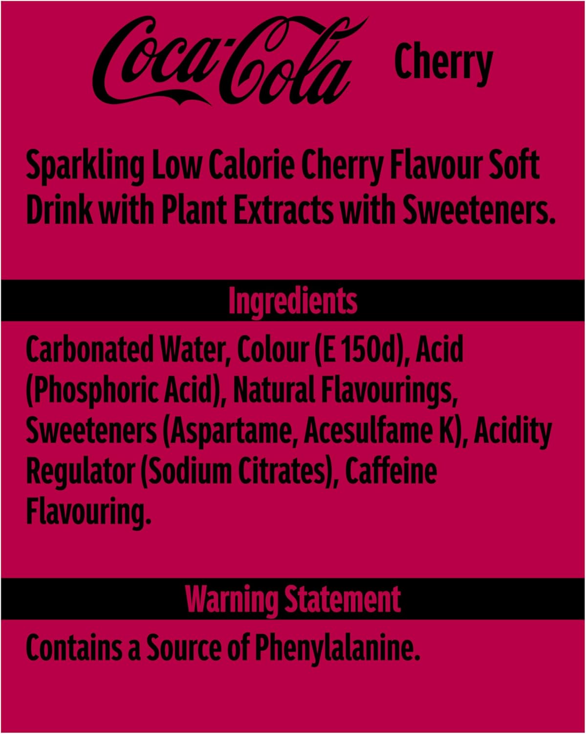 Coca-Cola Zero Sugar Cherry 24 x 330 ml-5