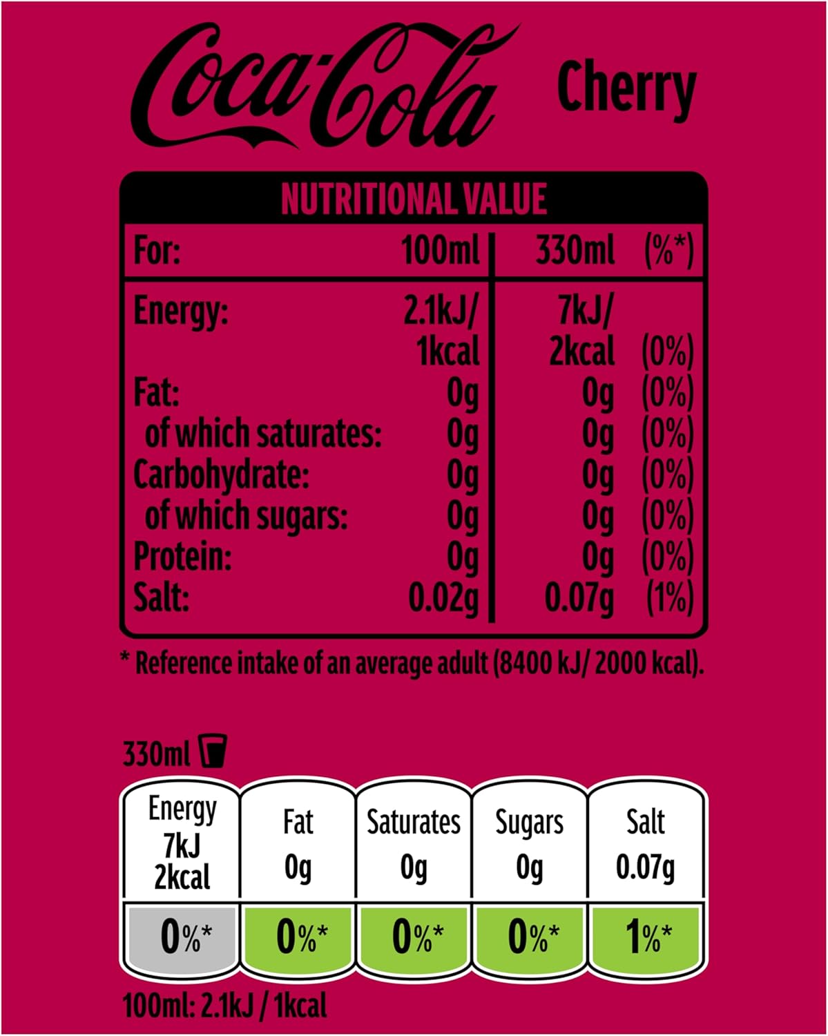 Coca-Cola Zero Sugar Cherry 24 x 330 ml-6