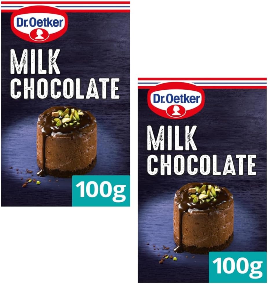 Baking Chocolate Bar Bundle With Dr. Oetker Milk Chocolate Bar 100g (2 Pack)-0