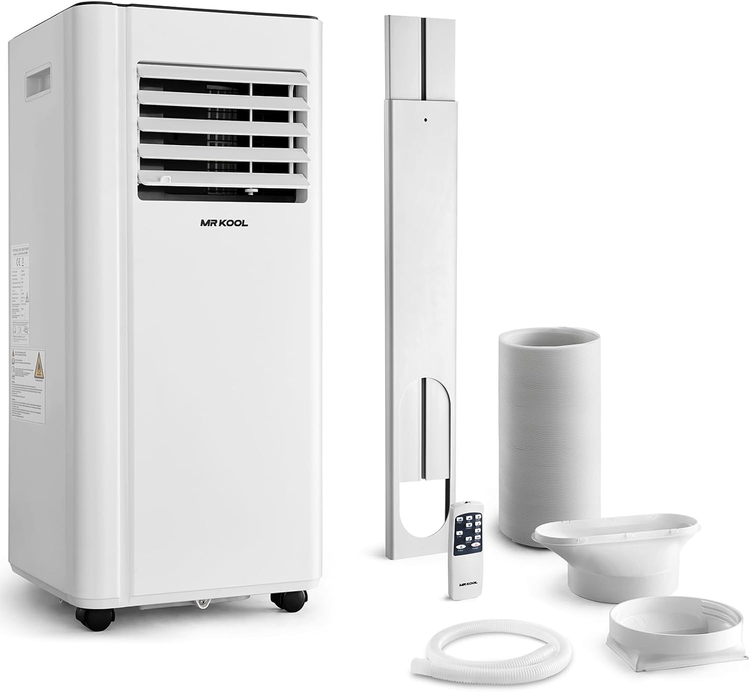 Portable Air Conditioner Unit 9000 BTU 4-in-1 Dehumidifier Ventilation Conditioning Cooling Fan with 2 Speeds with Digital Display & Remote Control Window Kit 24 Hour Timer for Room Up to 269sq.ft-0