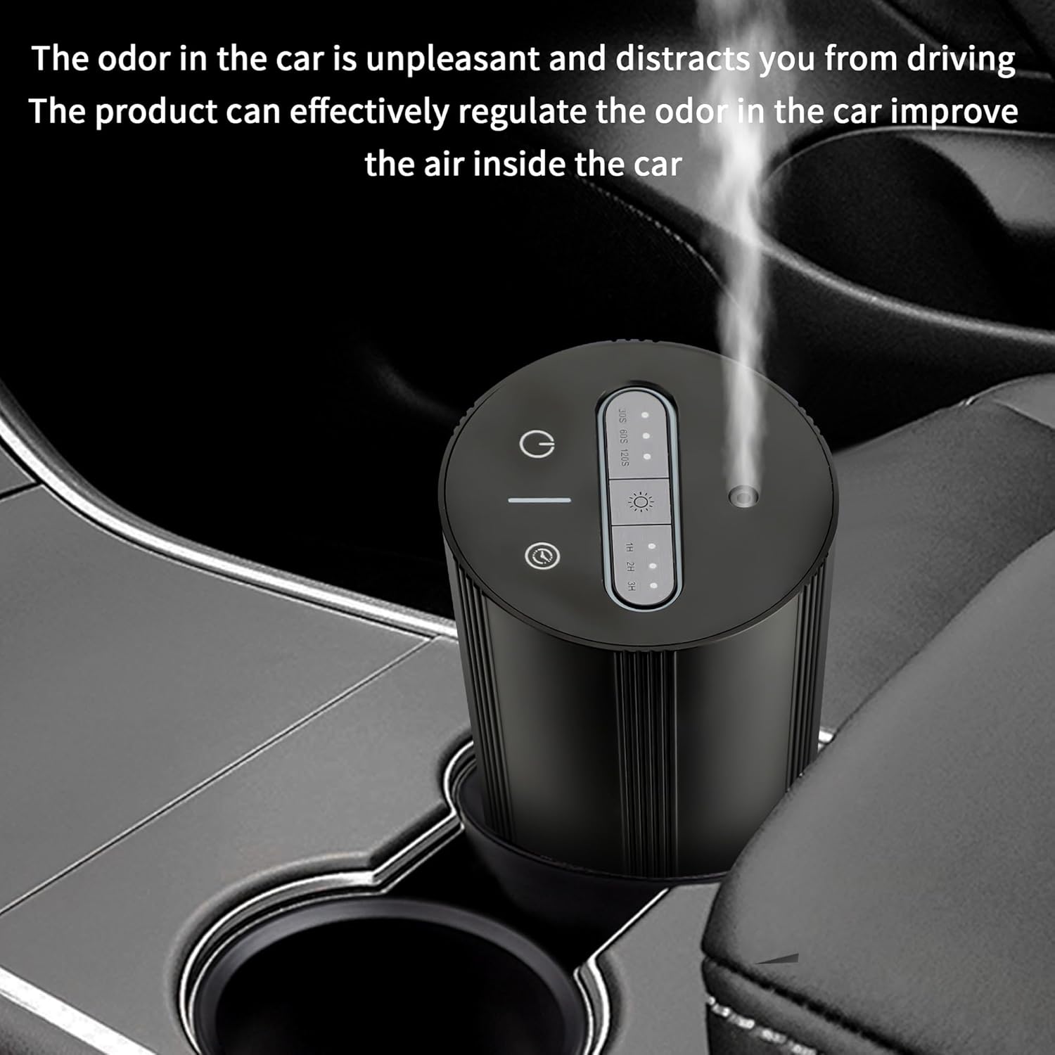 MEKOTRIN Waterless Essential Oil Diffuser, Rechargeable Car Air Fresheners Aromatherapy Portable Diffuser 110ml with Timers Auto-Off Function Type-C Charging for Home Car Office(Touchscreen)-6