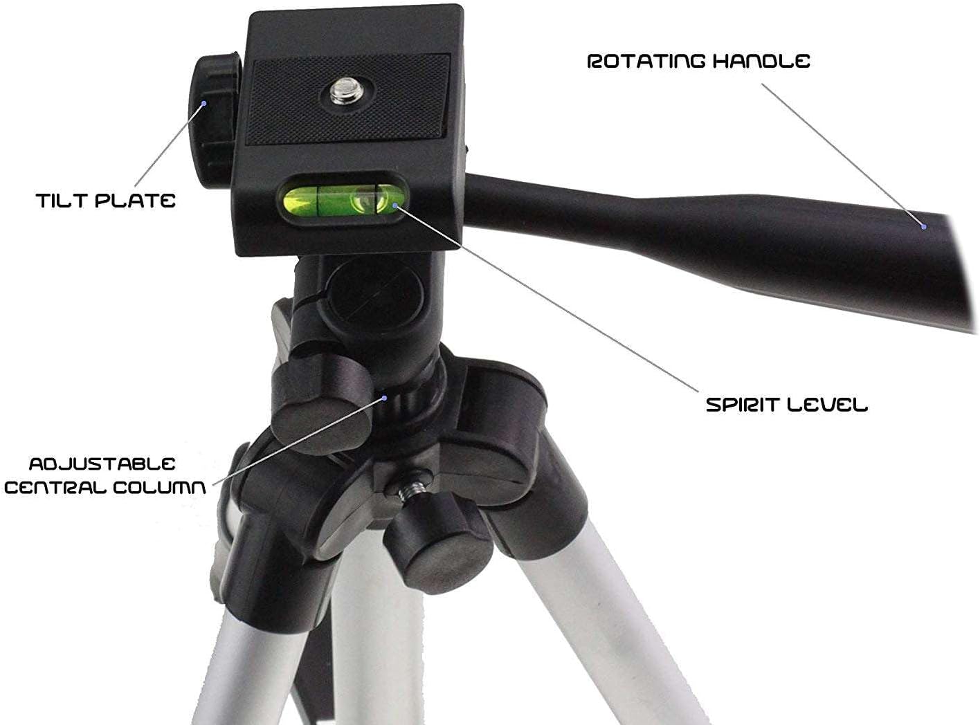 Navitech Lightweight Aluminium Tripod Compatible With Delmodes Camcorder Video Camera 2.7K-2