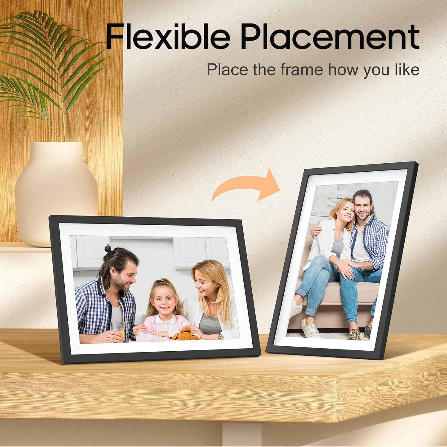 64GB Digital Photo Frame,10.1 inch Frameo Digital Picture Frame WiFi, 1280x800 IPS LCD Touchscreen,Auto-Rotate,Slideshow Display, Share Photo or Video Instantly, Best Present for Friends and Family-5