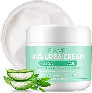 Urea Cream 40 Percent for Feet, 150g Urea Cream for Cracked Heels and Dry Skin Deep Moisturizing Nourishing, Callus Remover Nourishes Soften For Feet, Knees, Hands, Elbows