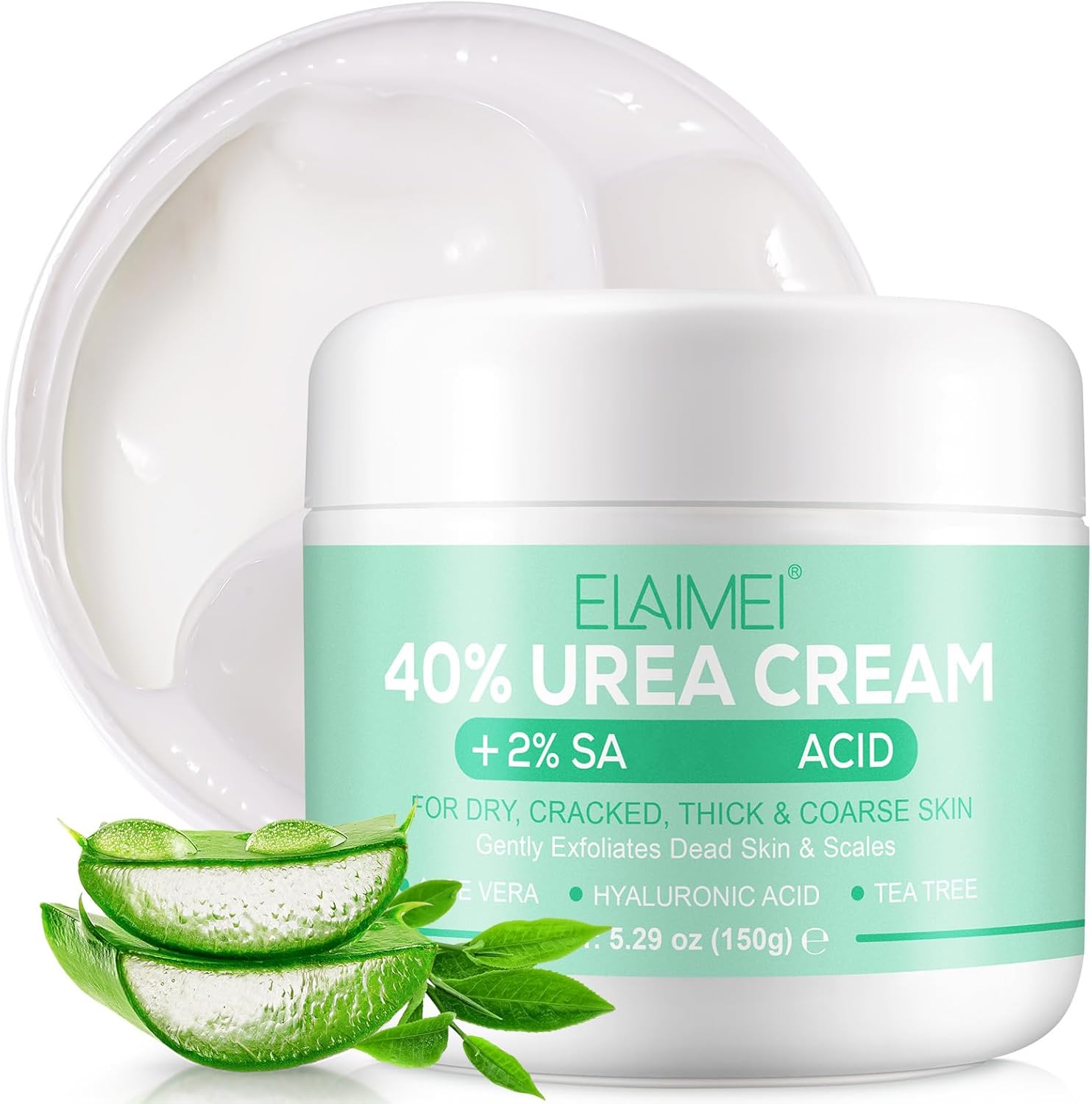 Urea Cream 40 Percent for Feet, 150g Urea Cream for Cracked Heels and Dry Skin Deep Moisturizing Nourishing, Callus Remover Nourishes Soften For Feet, Knees, Hands, Elbows-0