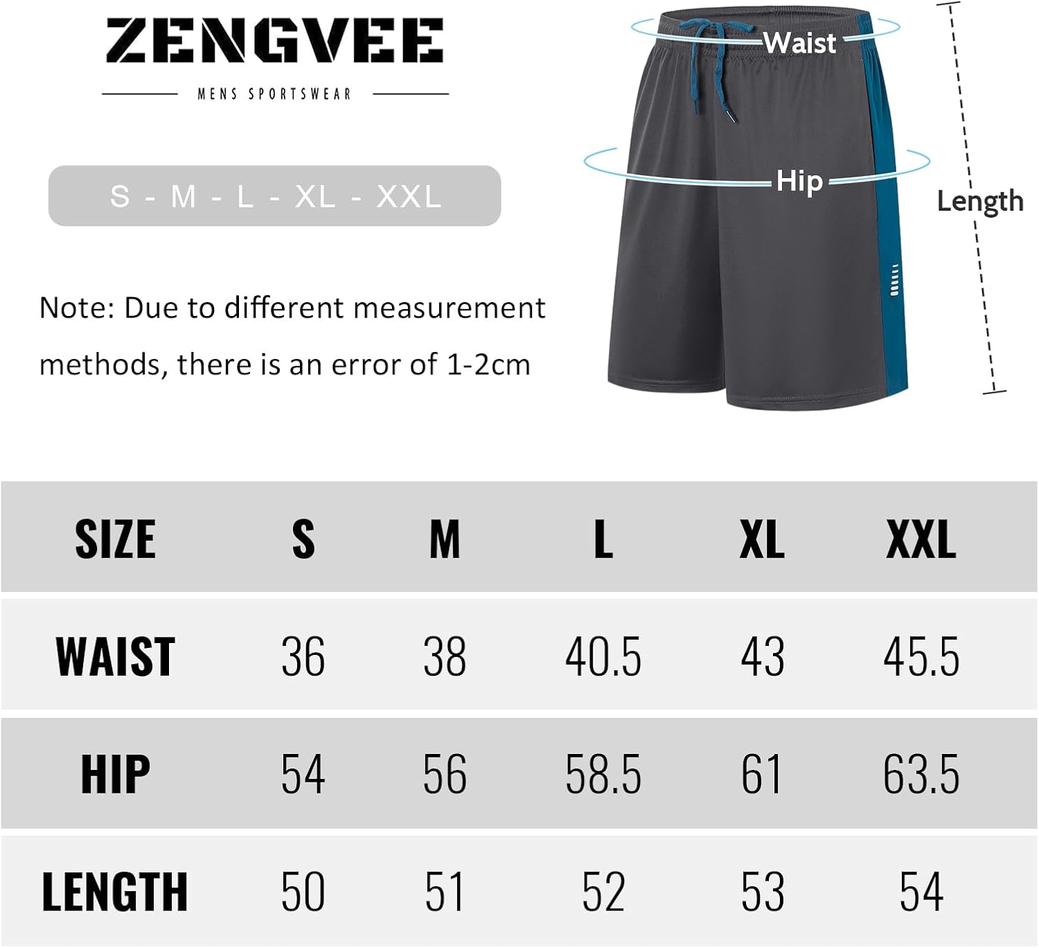 ZENGVEE 3 Pack Men's Running Shorts with Reflective Stripe Sports Quick Dry Breathable Lightweight Training Gym Workout Shorts-5