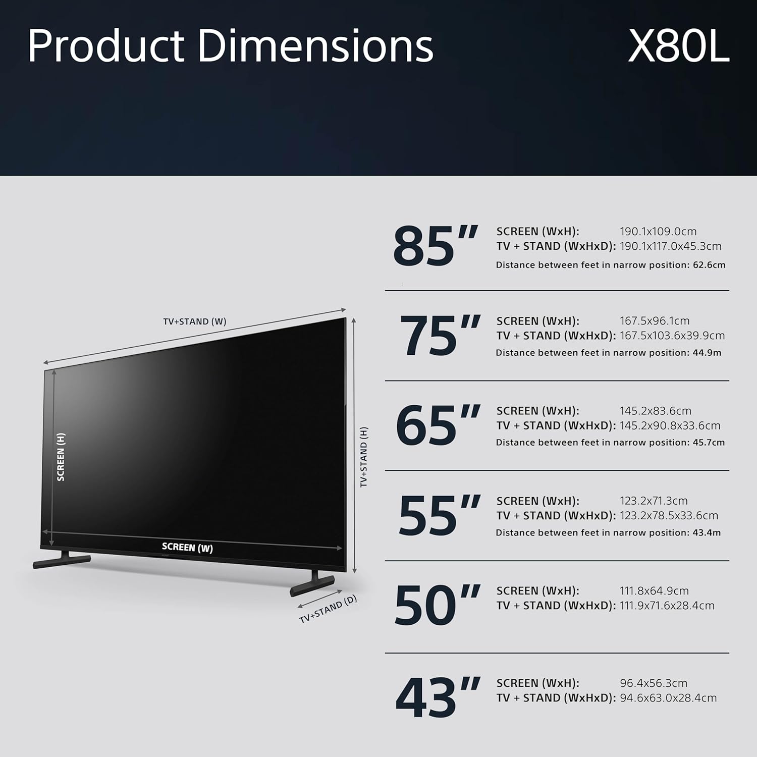 Sony BRAVIA, KD-43X80L, 43 Inches, LED, Smart TV, 4K HDR, Google TV, ECO PACK, BRAVIA CORE, Narrow Bezel Design-11