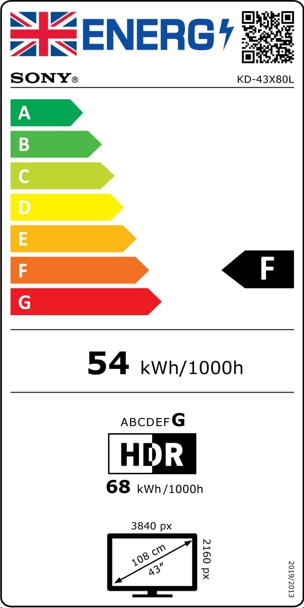 Sony BRAVIA, KD-43X80L, 43 Inches, LED, Smart TV, 4K HDR, Google TV, ECO PACK, BRAVIA CORE, Narrow Bezel Design-15