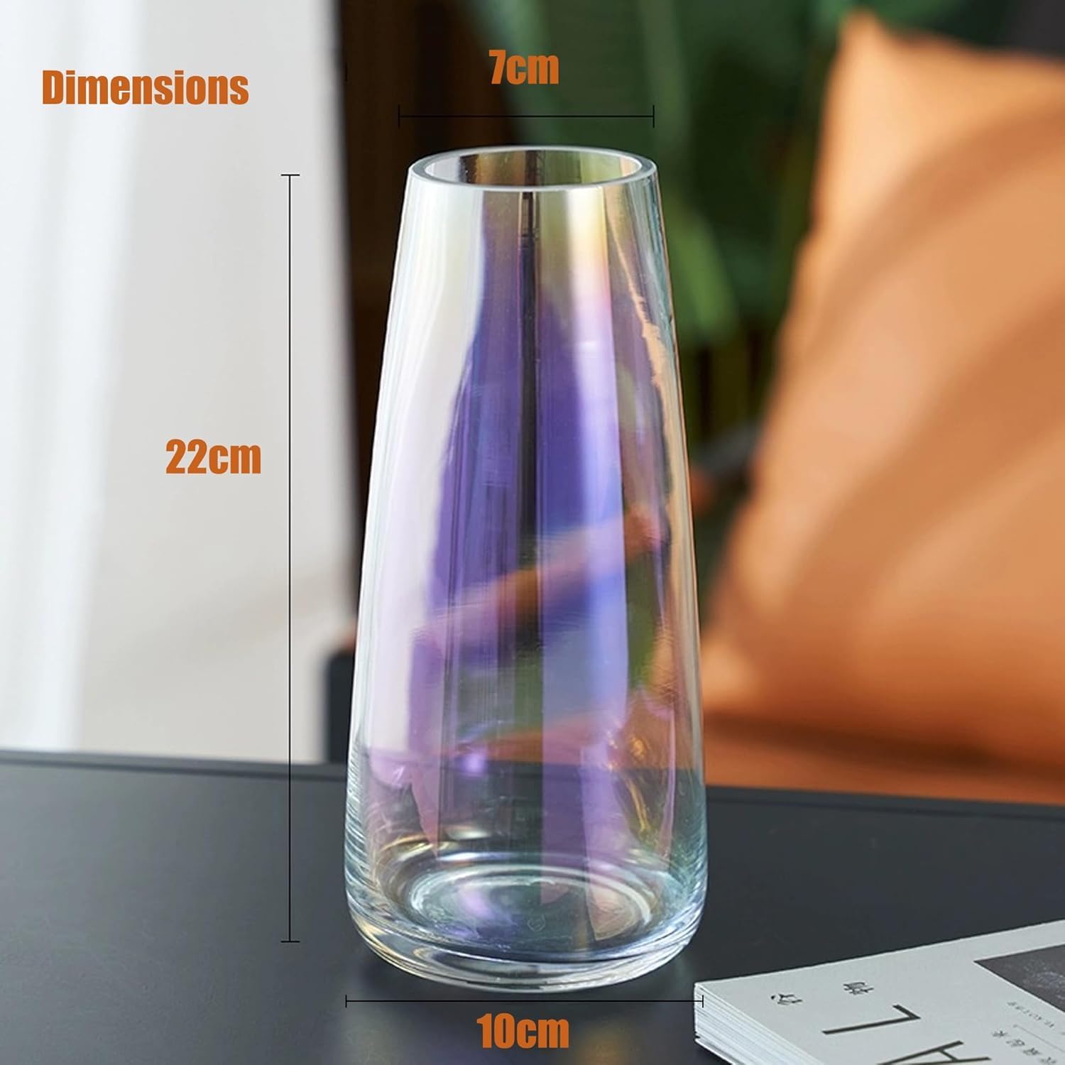 Glass Flower Vase, Thick Glass Centerpieces Vases Modern Home Clear Decor Flower Arrangement Vase for Mother’s Day Wedding Reception Housewarming Party Gifts-2