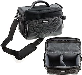 Navitech Grey Shoulder Camera Bag Compatible with Delmodes Camcorder Video Camera 2.7K