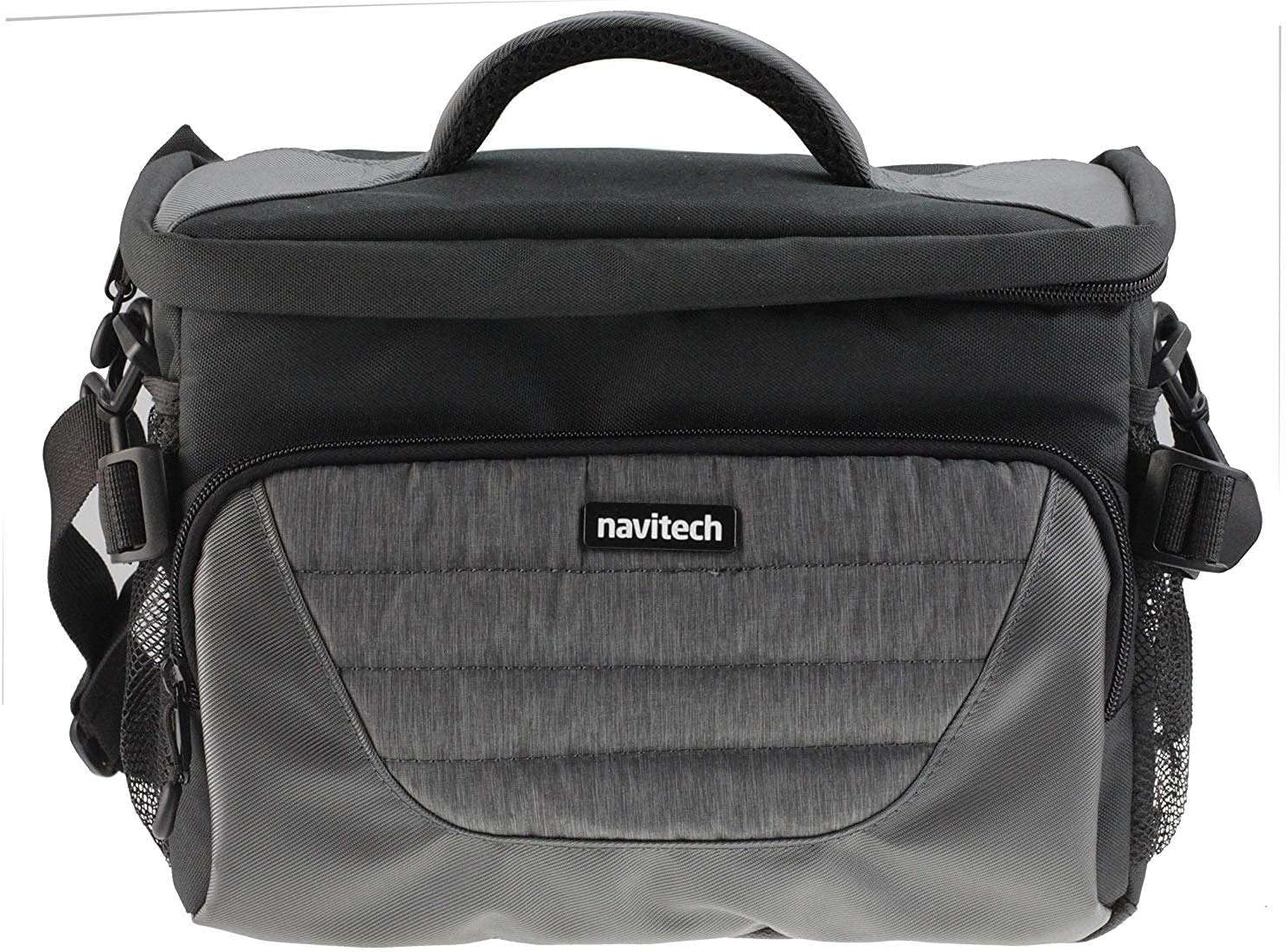 Navitech Grey Shoulder Camera Bag Compatible with Delmodes Camcorder Video Camera 2.7K-3