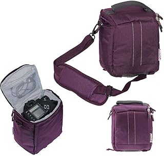 Navitech Purple Camcorder Camera Bag Compatible with Delmodes Camcorder Video Camera 2.7K