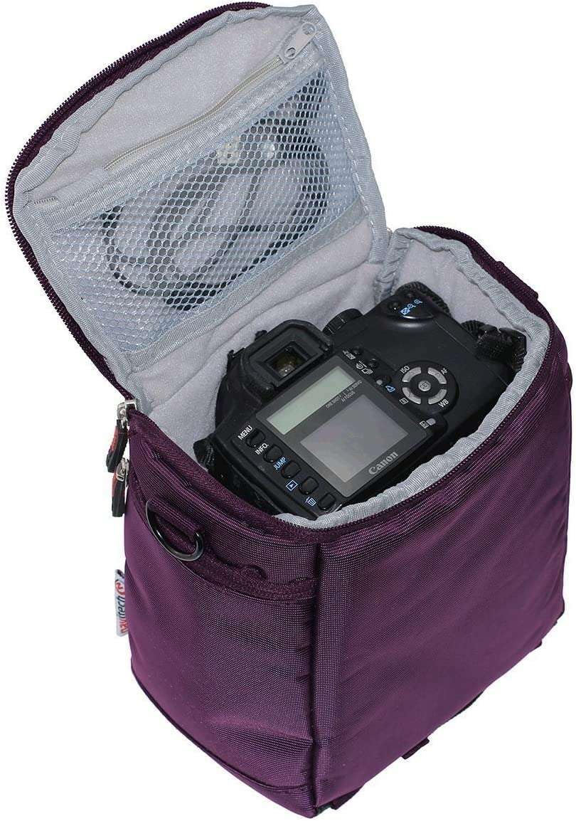 Navitech Purple Camcorder Camera Bag Compatible with Delmodes Camcorder Video Camera 2.7K-1