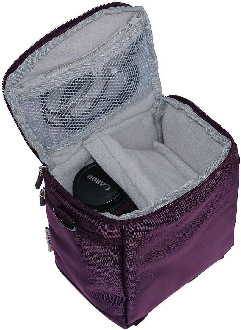 Navitech Purple Camcorder Camera Bag Compatible with Delmodes Camcorder Video Camera 2.7K-2