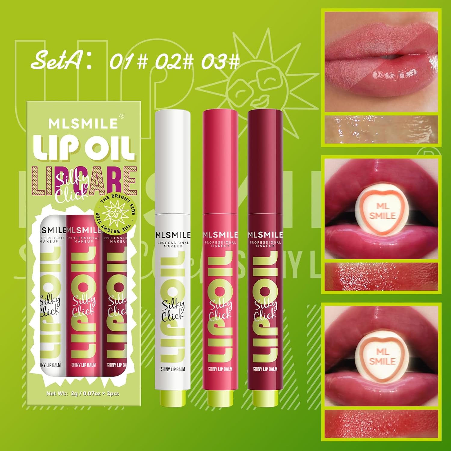 Tinted Lip Balm, Hydrating Coloured Lip Balms,Natural Glossy Finish, Long Lasting Moisturizing Lip Care Balm, Repairing Lip Lines And Prevents Dry Cracked, Lip Care Gift For Girls Women (SET A)-4