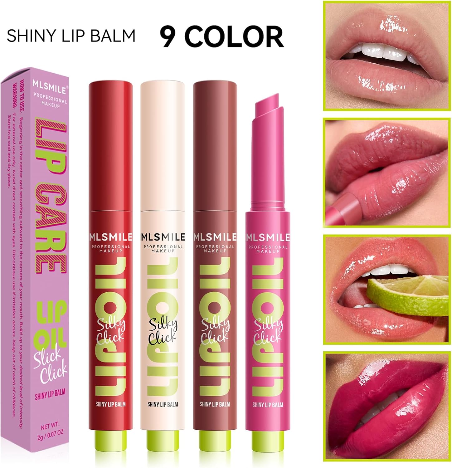 Tinted Lip Balm, Hydrating Coloured Lip Balms,Natural Glossy Finish, Long Lasting Moisturizing Lip Care Balm, Repairing Lip Lines And Prevents Dry Cracked, Lip Care Gift For Girls Women (SET A)-5