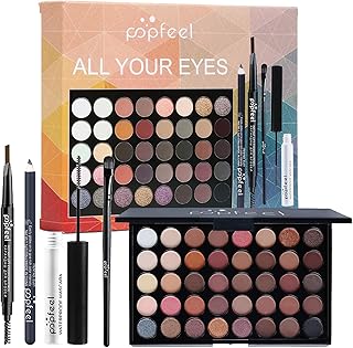 All-in-one Makeup Set Gift Surprise, Christmas Makeup Kit,Includes 40 Colors Eyeshadow Palette, Eye Brush, Mascara, Eyebrow Pencil, Eyeliner Pencil, Women and Teens Makeup Gift Set