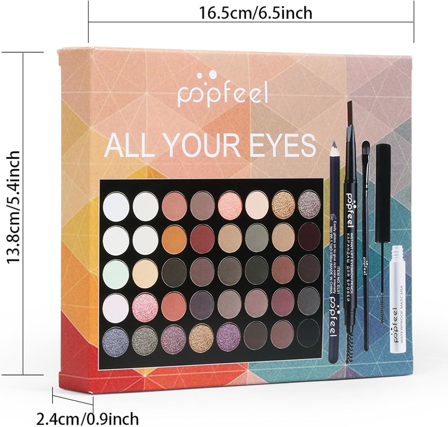 All-in-one Makeup Set Gift Surprise, Christmas Makeup Kit,Includes 40 Colors Eyeshadow Palette, Eye Brush, Mascara, Eyebrow Pencil, Eyeliner Pencil, Women and Teens Makeup Gift Set-5