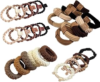 4styles (31PCS) Elasticity Hair Band Medium Hair Ties Ponytail Holder Kate Bosworth hair tie Chloe Moretz hair ties No Crease Damage