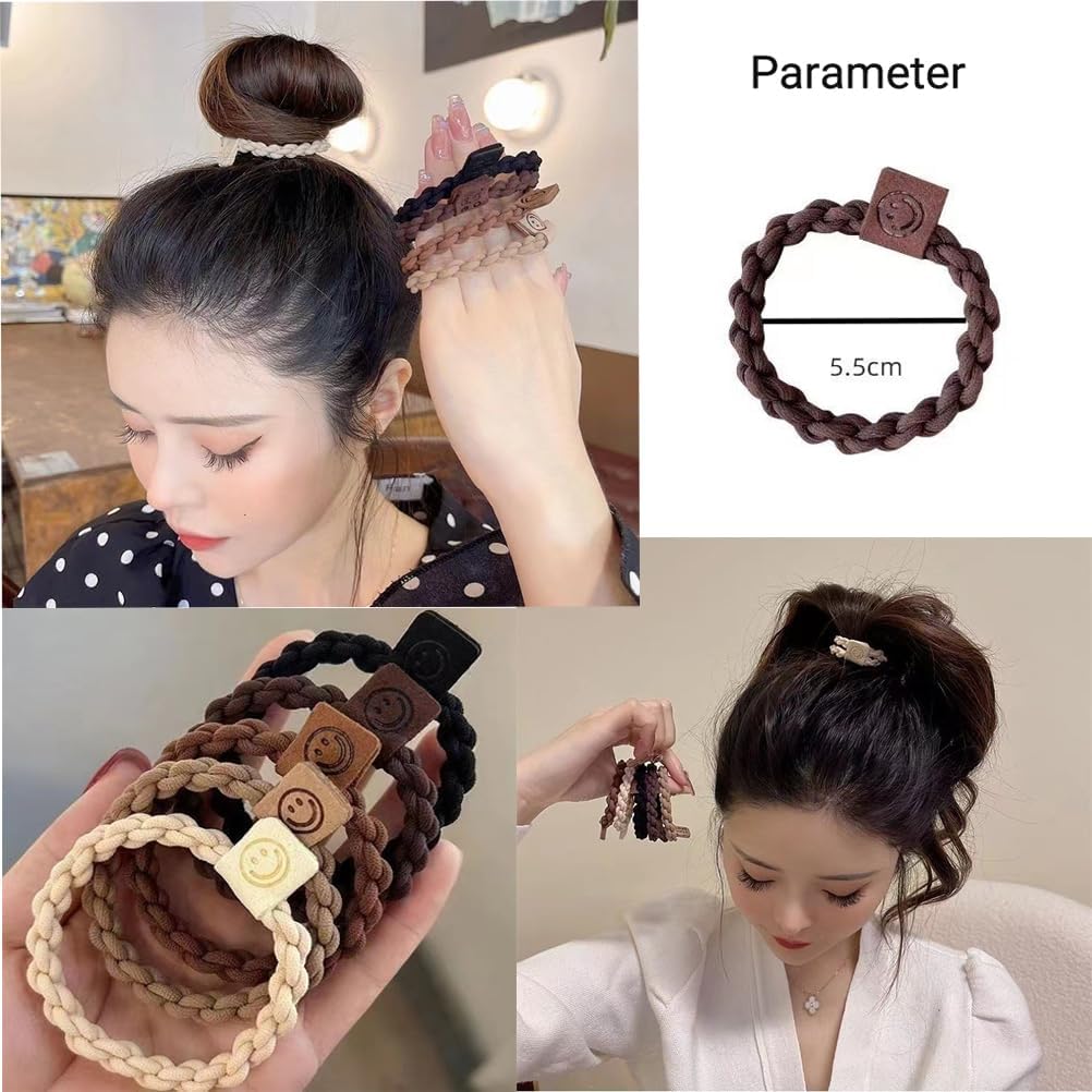 4styles (31PCS) Elasticity Hair Band Medium Hair Ties Ponytail Holder Kate Bosworth hair tie Chloe Moretz hair ties No Crease Damage-5