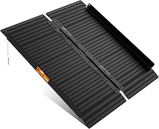 gardhom Aluminum Wheelchair Ramp 3FT, With Non-Slip Surface 362kg Capacity, Folding Portable Ramps for Mobility Scooters for Home Steps, Stairs, Doorways, Curbs, Threshold