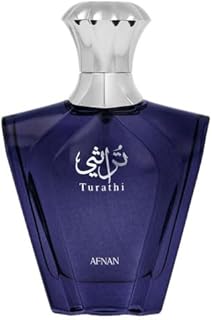 TURATHI BLUE by AFNAN - Eau de Parfum 90ML - Spicy Woody Sensational Fragrance.