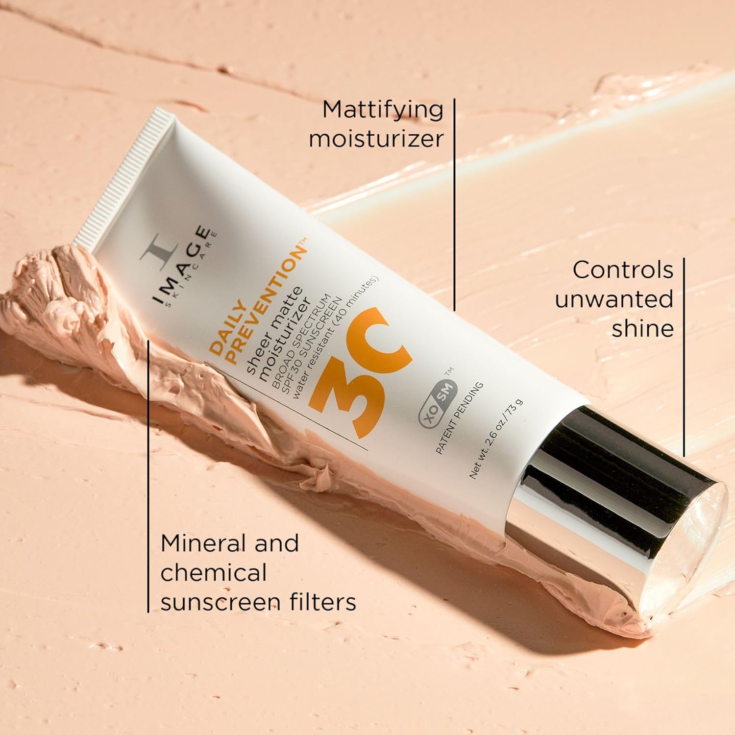 IMAGE Skincare, DAILY PREVENTION Sheer Matte Face Moisturiser SPF 30 Sunscreen Lotion, Minimises Shine and Smooths Skin's Appearance, 73 g-1