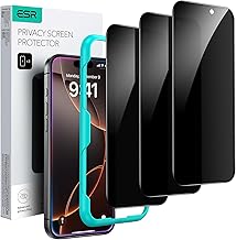 ESR 3 Pack for iPhone 16 Pro Max Privacy Screen Protector, Anti-Spy Tempered Glass Privacy Screen Protector with Easy Installation Tool, Micro-curved Edges, Case Friendly