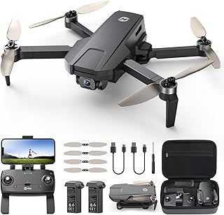 Holy Stone HS720S Drone with 4K UHD Camera for Adults, 2 Batteries 42 Mins Flight Time, 3KM Transmission, Brushless Motor, Smart Return Home, Follow Me, Under 249g, Foldable GPS Drone for Beginners