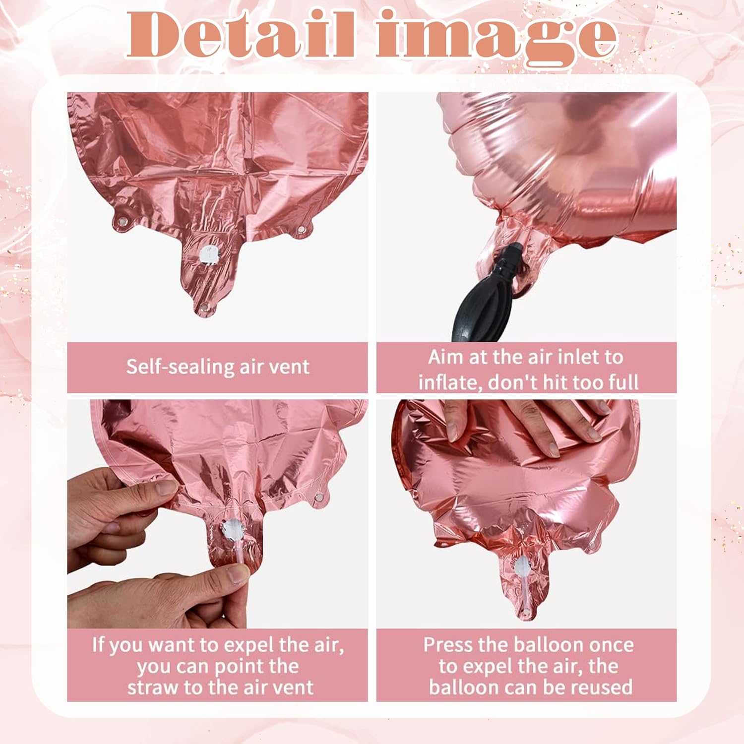 Rose Gold Good Luck Decorations - We Will Miss You Decorations Rose Gold for Women, Pennant Rose Gold Balloon Cake Topper for Job Change Retirement Graduation Leaving Farewell Maternity Leave Decor-3