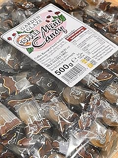 Delicious Coffee Flavoured Hard Boiled Mini Sweets Candies Halal Gluten Free Individually Wrapped Bulk 500g Perfect for Parties Events Sharing Made in Italy by GARDEN GLAZE