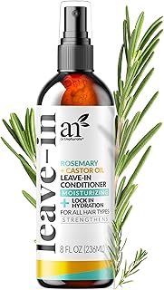 Artnaturals Rosemary & Castor Oil Leave-In Conditioner - (8 Fl Oz / 236ml) - Made with Organic and Natural Ingredients - for All Hair Types – Treatment for Damaged, Dry, Color Treated and Hair Loss