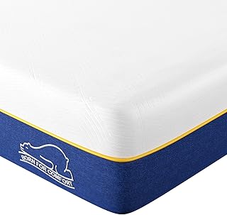 wowttrelax king size mattresses, 8 Inch memory foam mattress king size with soft fabric, medium firm, 2 layer foam mattress for pressure relief, removable cover king mattress 150x200x20 cm