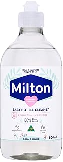 Milton Baby Bottle Cleaner 500ml Pack of 1 Teat White Milk Film Residue Remover Hygiene Household Desinfectant Wash for Sensitive Skin with Welari Thank You Card | (1pack) (500ml)