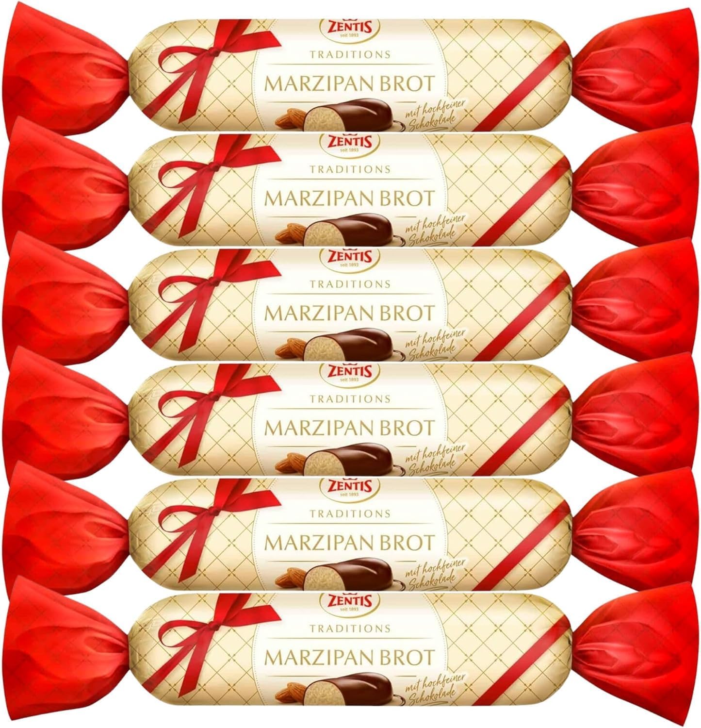 Marzipan Bundle Consisting of Zentis Chocolate Marzipan Bar 100g (6 Pack)-0