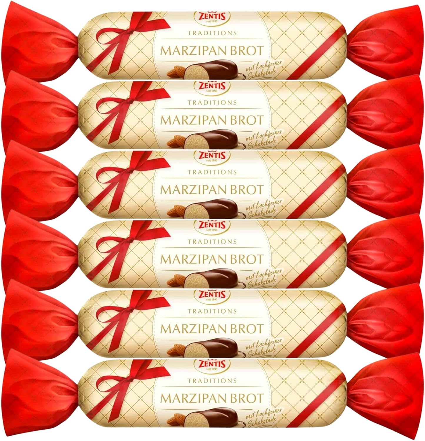 Marzipan Bundle Consisting of Zentis Chocolate Marzipan Bar 100g (6 Pack)-1