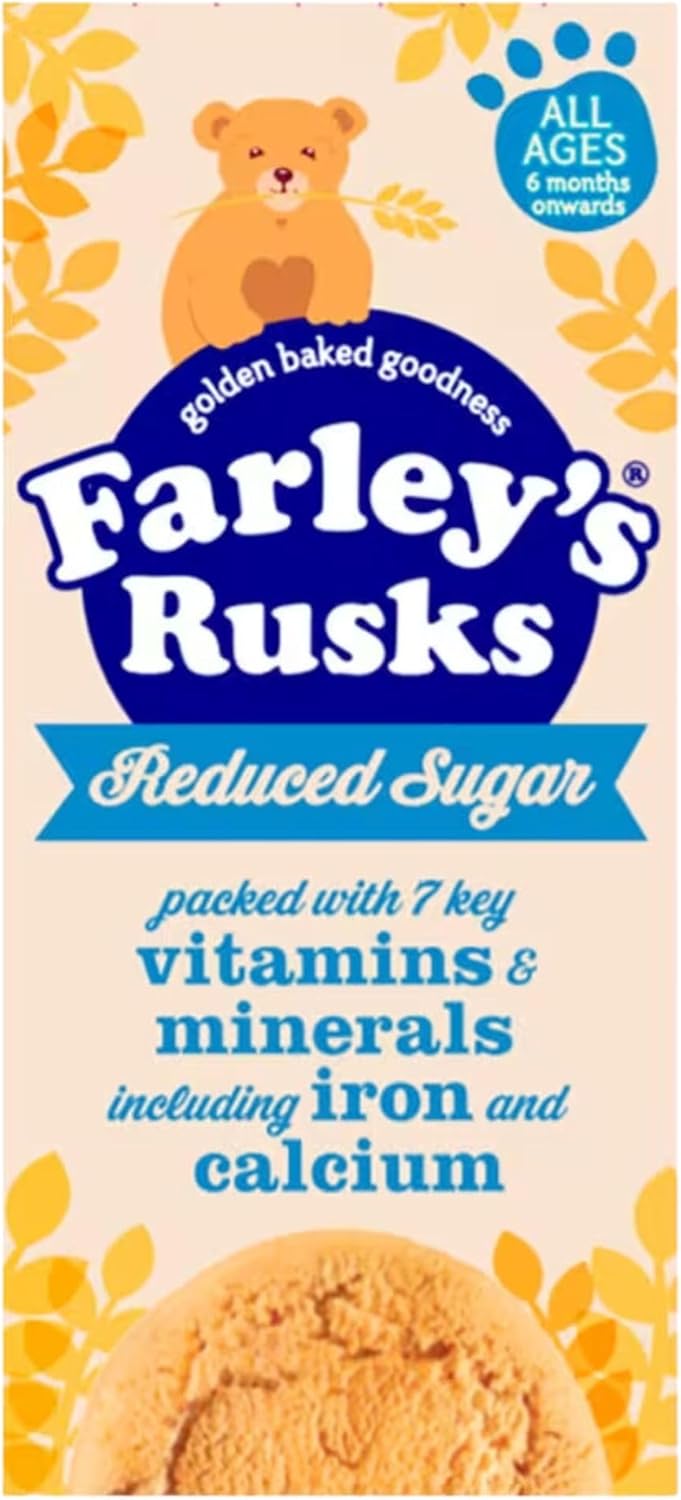 Rusks Bundle With Farleys Rusks Reduced Sugar Snack 150g (3 Pack)-2