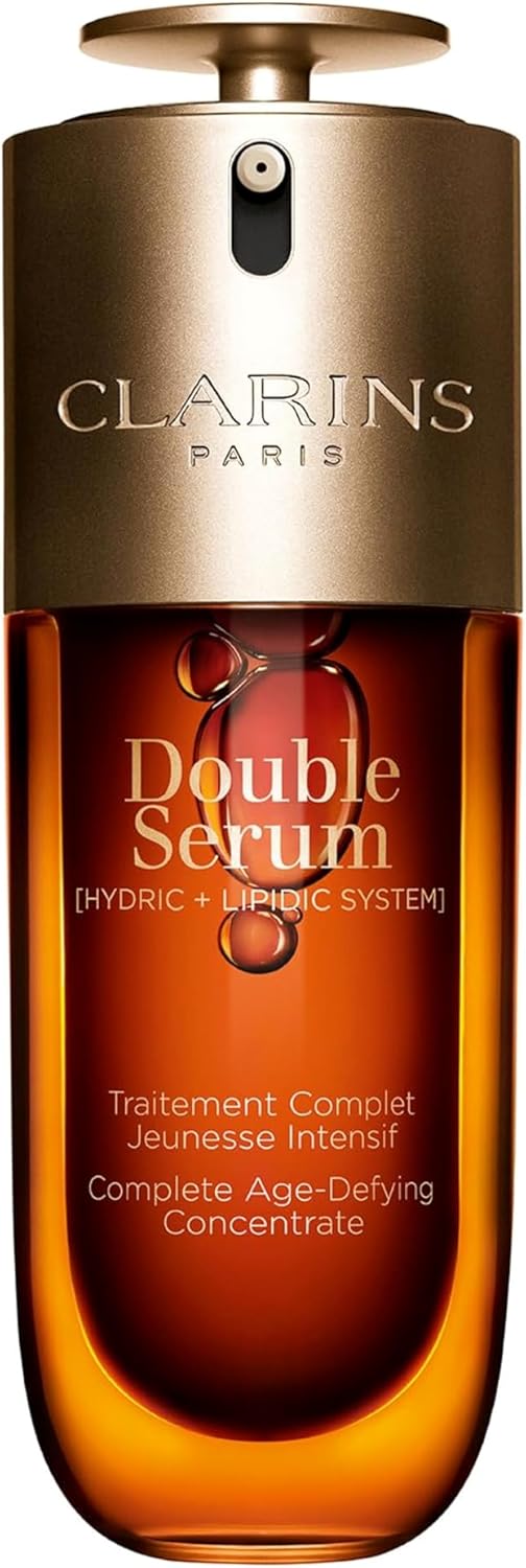 Clarins NEW Double Serum | Anti Aging Face Serum | Visibly Firms, Smoothes, Boosts Radiance, and Refines Pores | 24H Hydration | All Skin Types-0