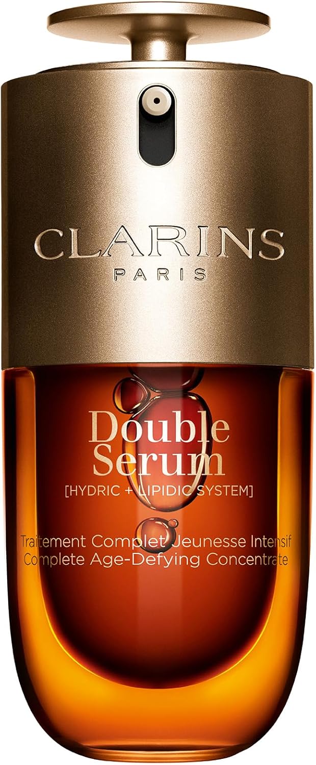 Clarins NEW Double Serum | Anti Aging Face Serum | Visibly Firms, Smoothes, Boosts Radiance, and Refines Pores | 24H Hydration | All Skin Types-0