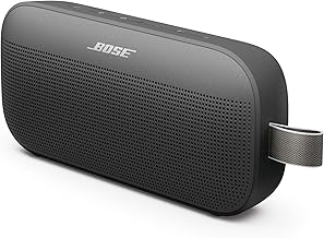 Bose SoundLink Flex Portable Bluetooth Speaker (2nd Gen), Portable Outdoor Speaker with Hi-Fi Audio, Up to 12 Hours Battery Life, Waterproof and Dustproof, Black