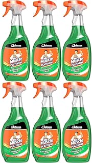 Mr Muscle Window & Glass Cleaner with Added Vinegar Streak Free Shine 750ml 6 Pack with Welari Thank You Card | 6 Pack | 6 x 750ml