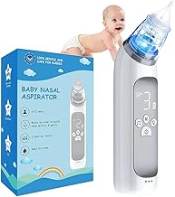 Fengcare Infant Nasal Aspirator Baby, Electric Long Lasting USB Rechargeable Baby Nose Suckers with 3 Suction Levels, Portable Baby Snot Nose Unlocker, Baby Nose Cleaner for Newborns Toddlers