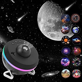 Galaxy Projector 13 in 1 Planetarium Star Projector Night Sky Projector Skylight Nebula Projector Night Light Lamp Projector with Solar System, Moon, Dinosaur, Nebular for Kids Adults, with Timer