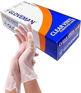 K-MART Gloveman Clear Vinyl Gloves (Box of 100)